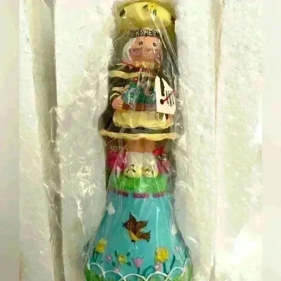 Vintage 2000 Hersheys Chocolate Collectible Kurt Adler Figurines Bell Lot of 3 - Picture 1 of 10